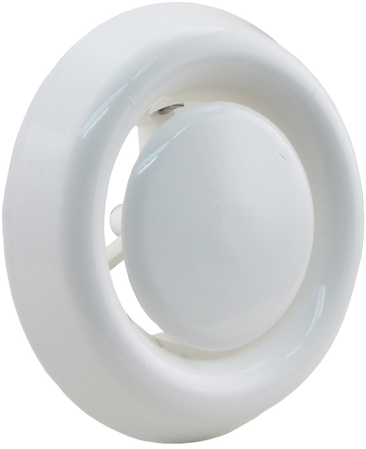 Starx-Absaugventil rund – weiß – Kunststoff – mit Schellen – Durchmesser 125 mm