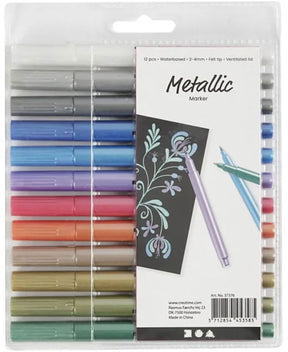 Kreativunternehmen https: www.cchobby.nl metallic-marker-line-thickness-2-4-mm-metallic-colors-12-piece-1-box