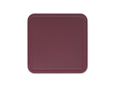 Brabantia leckeres+ Schneidebrett 25x0,8x25 cm Auberginenrot
