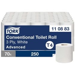 Toilettenpapier Tork T4 Advanced 3-lagig weiß