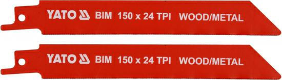Yato scheermesjes 150mm 24tpi 2szt