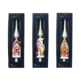 Decoris Peak Lebkuchenhaus aus Glas, 31 cm