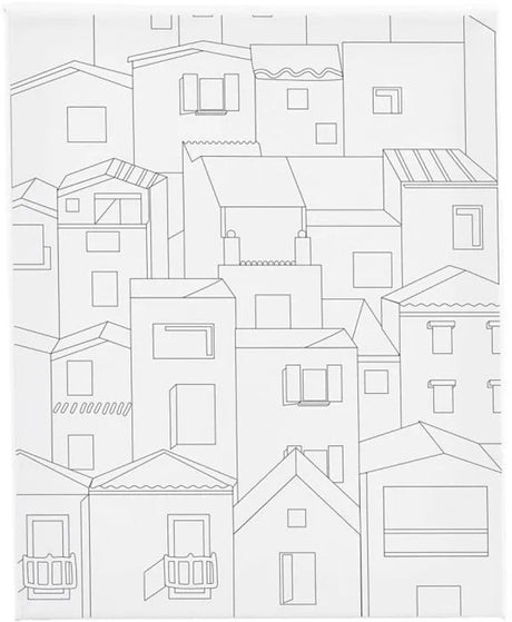 Creativ Company Malleinwand mit Stadtdruck 24x30 cm