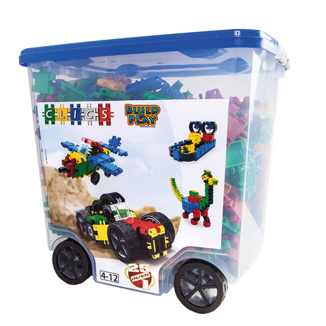 Clics Rollkasten-Bausteine – Baukasten 25in1