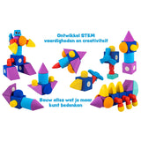 Blockaroo magnetische Schaumstoffblöcke Flugzeugbox, 10 Stk.