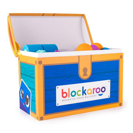 Blockaroo magnetische Schaumstoffblöcke Schatzkiste, 100 Stk.