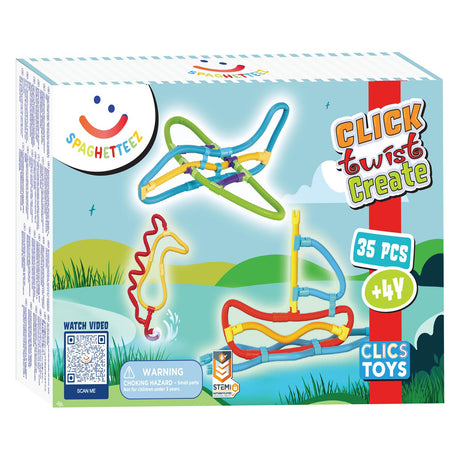Spaghetteez 3D Art flexible Baustäbe, 35 Stk.