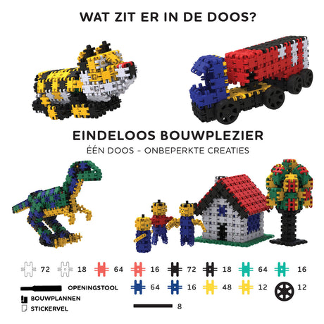 Clics Nano – kreative Baumeister, 500 Stk.