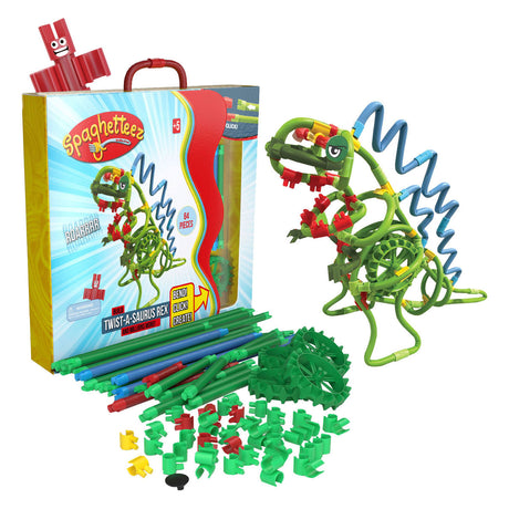 Spaghetteez Twist-a-Saurus Rex flexible Baustäbe, 64 Stück.