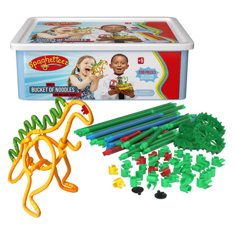 Spaghetteez flexible Baustäbe in Aufbewahrungsbox, 200 Stk.