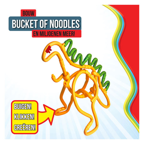 Clics Spaghettiez flexible Baustäbe in Aufbewahrungsbox, 200 Stk.