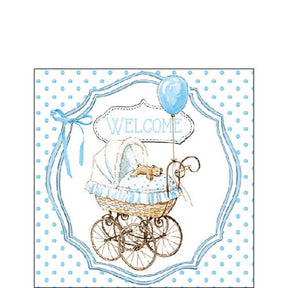 Ambiente Servietten 25x25cm Willkommensblau