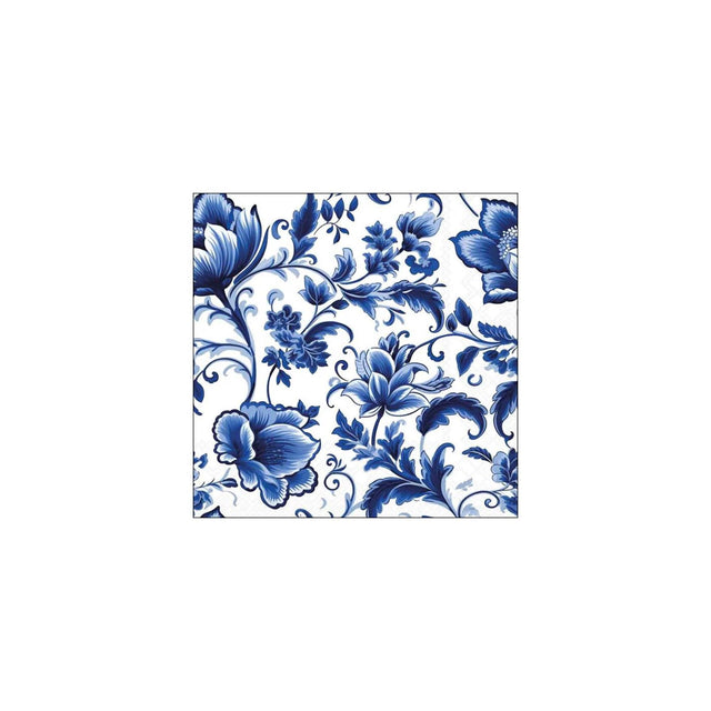 Ambiente Servietten 25cm Delfter Blau Blumen FSC Mix