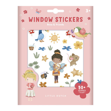 Little Dutch Fensteraufkleber Rosa Friends
