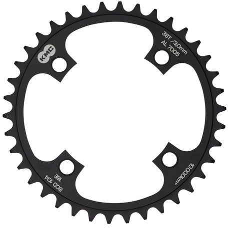 KMC -Zahnrad 38T, Aluminium 1 2x1 .BCD 104 mm. Kettenlinie 3,0 mm Einzelgeschwindigkeit
