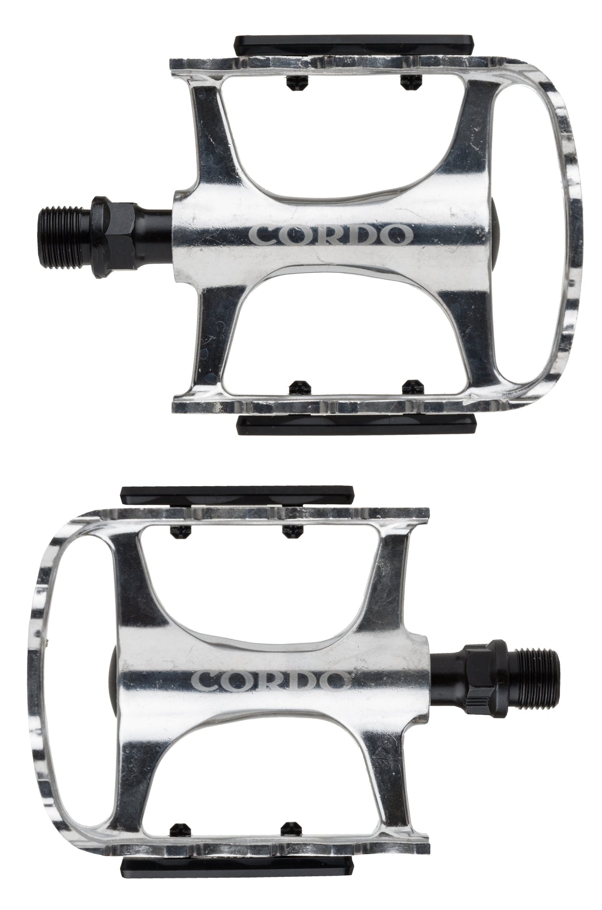 Cordo trekking pedalen aluminium - zilver