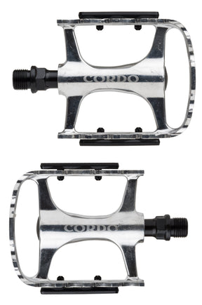Cordo trekking pedalen aluminium - zilver