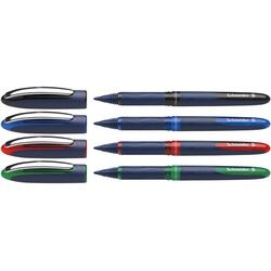 Schneider Schreibgeräte Schneider Tintenroller – One Business – Strichstärke 0,6 mm – 4 Stück farbig sortiert – S-183094