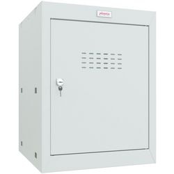 Phoenix Kleiderschrank 1 Tür Schlüsselschloss 400 x 400 x 520 mm grau