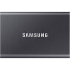 Externes SSD-Laufwerk Samsung grau 57 mm x 85 mm x 8 mm