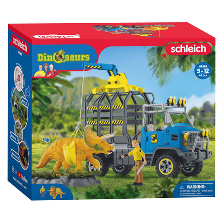 Schleich Dinosaurier – Dinosaurier-Truck-Mission – Dino-Spielzeug – Kinderspielzeug für Jungen und Mädchen – 4 bis 12 Jahre 42565