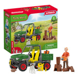 Schleich Bauernhofwelt Sägewerk mit Fahrzeug - 42659