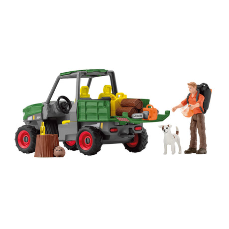 Schleich Bauernhofwelt Sägewerk mit Fahrzeug - 42659