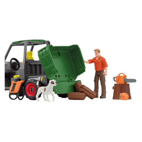 Schleich Bauernhofwelt Sägewerk mit Fahrzeug - 42659