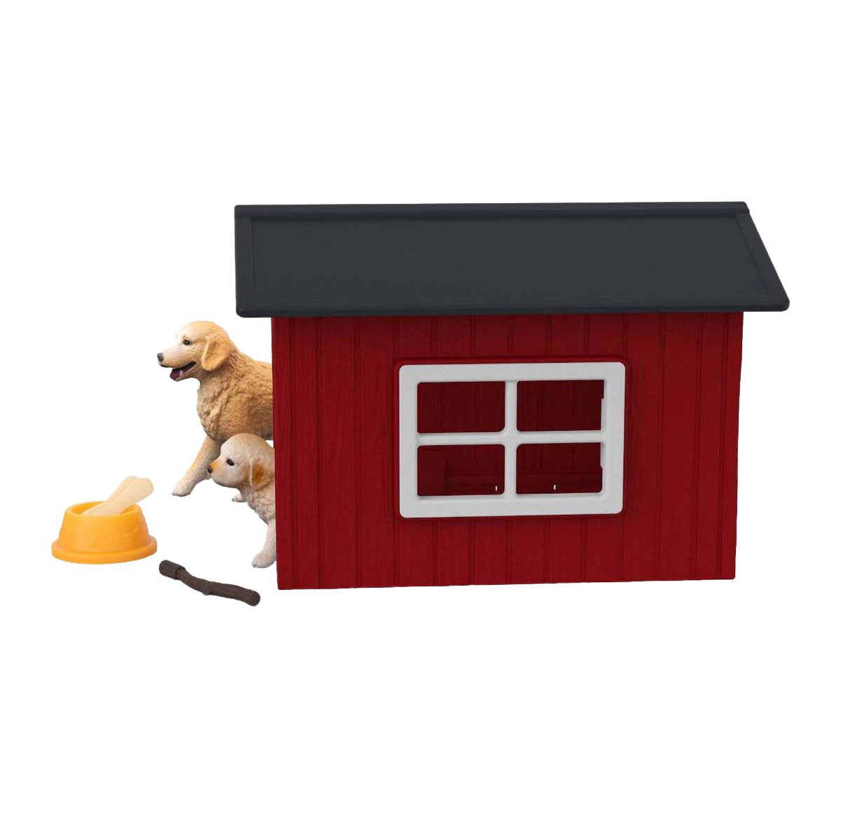 Schleich Bauernhofwelt - Hundehütte mit Golden Retrievern - 42722