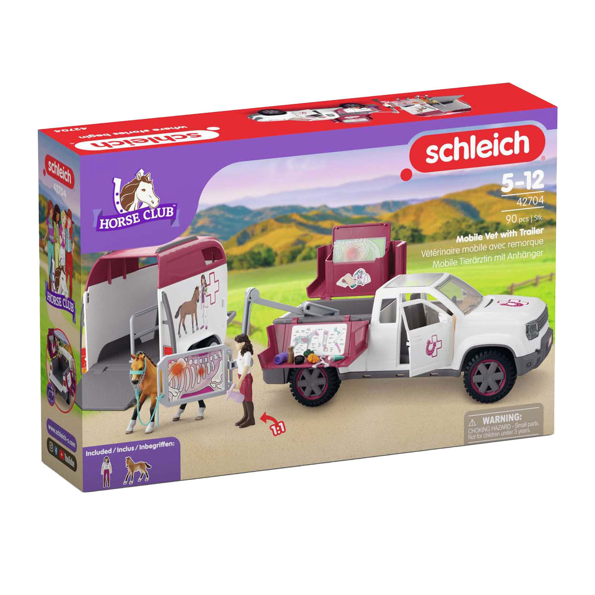 Schleich 42704 Mobiler Tierarzt mit Anhänger