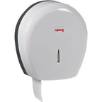 Toiletpapierdispenser viking jumbo 400 wit kunststof afsluitbaar