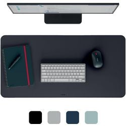 Leitz große Schreibtischunterlage 80×40 cm – rutschfest – Schreibtischunterlage – wasserfest – für Tastatur-Maus – Schwarz
