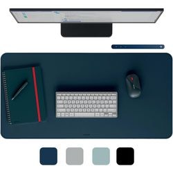 Leitz große Schreibtischunterlage 80×40 cm – rutschfest – Schreibtischunterlage – wasserfest – für Tastatur-Maus – Nachtblau