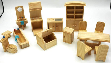 Van der Doelen Puppenhausmöbel aus Holz