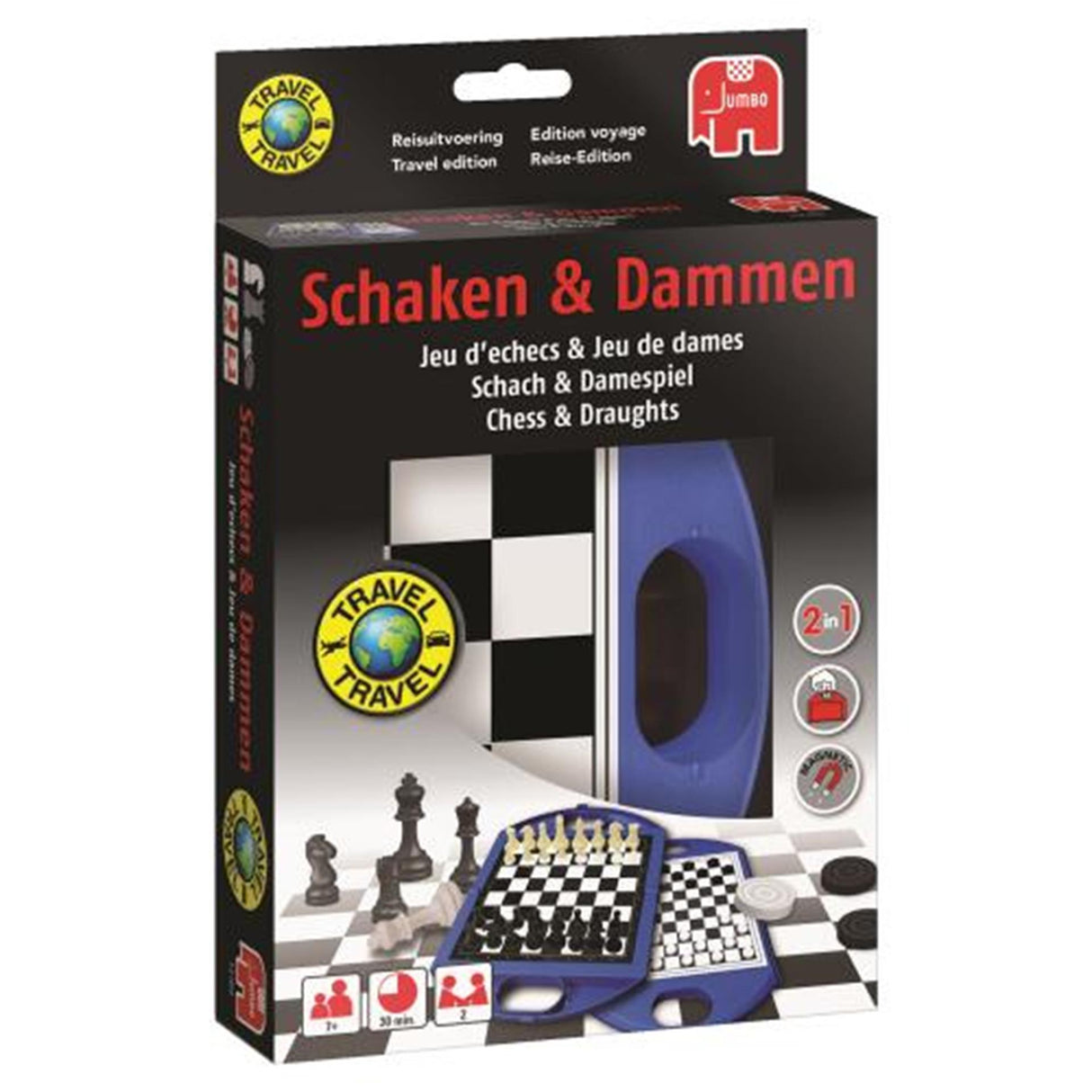 Jumbo-Reisespiel Schach-Dame