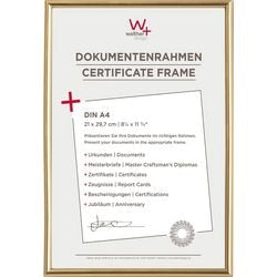 Walther Galeria - Kunststoffrahmen - Fotogröße 21 x 29,7 cm (Din A4) - Metallic Gold