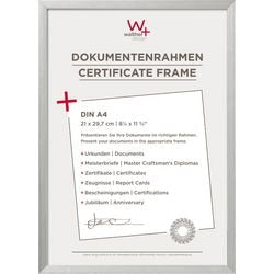 Walther Stuhl – Aluminium-Fotorahmen – Fotogröße 21 x 29,7 cm (A4) – Silber