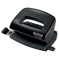 Leitz nexxt recycle Mini-Lochstanzer – stanzt bis zu 10 Blatt – schwarz
