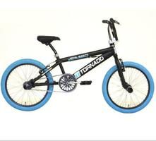 Fahrrad Freestyle 20 Mattschwarz (blaues Band)