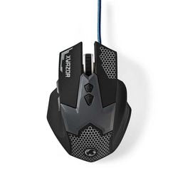 Gaming-Maus Nedis GMWD200BK schwarz