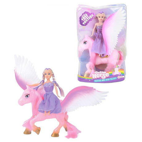 Toi-toys Toi Toys Teenagerpuppe 15 cm mit Pegasus