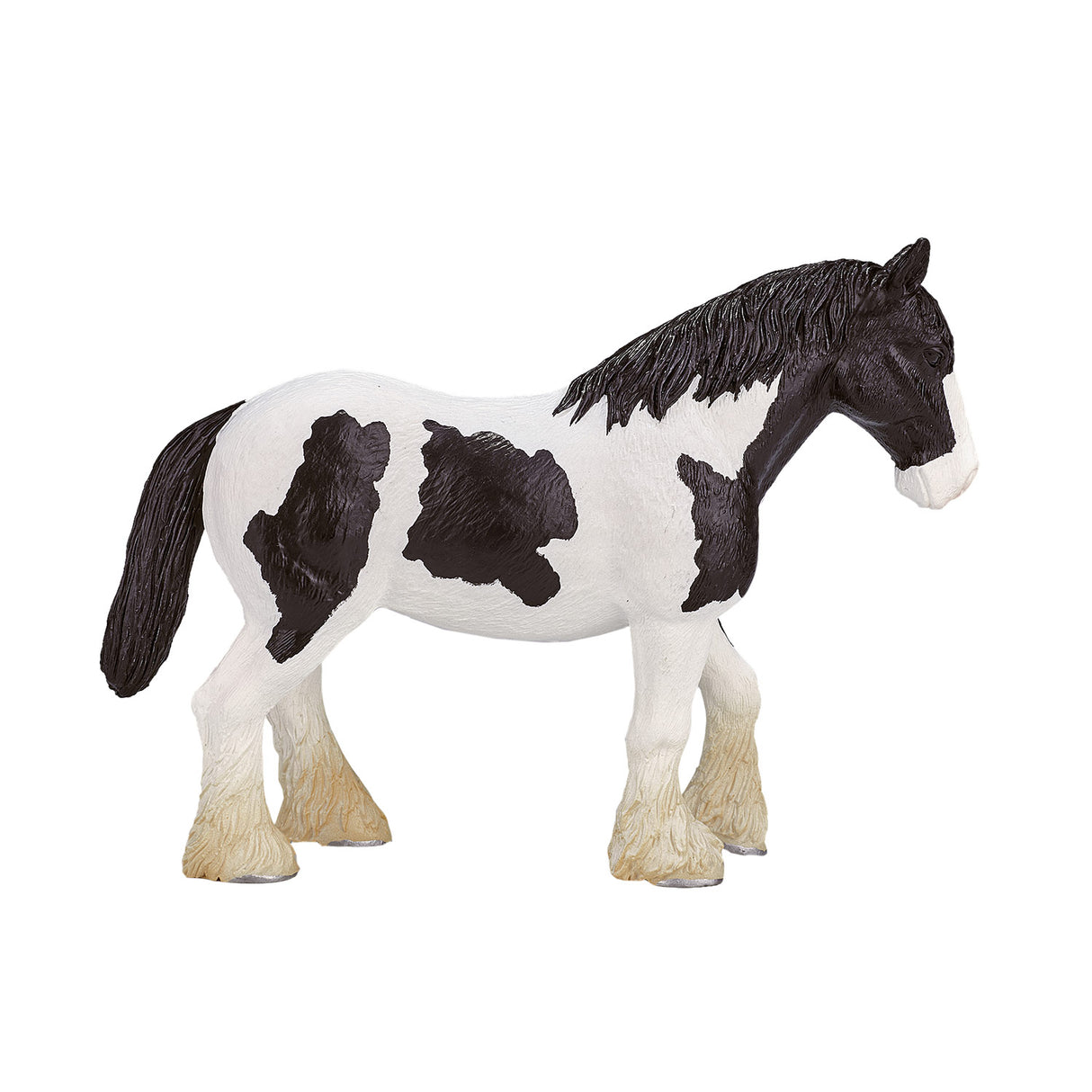 Mojo Horse World Clydesdale Pferd schwarz und weiß – 387085