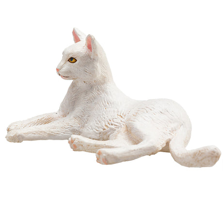 Mojo Ackerland liegende Katze weiß - 387368