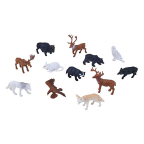 Mojo Wildlife Mini-Waldtiere-Spielset, 12-teilig. - 380054