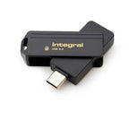 USB-Stick integriert 64 GB USB Typ-C Gold, Schwarz