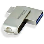 USB-Stick integriert 256 GB USB Typ-A USB Typ-C Silber