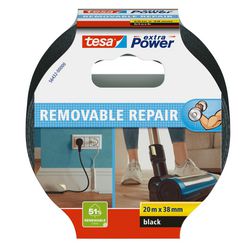Tesa Eco Repair 56432-00000-00 Textilband Extra Power Schwarz (L x B) 20 m x 38 mm 1 Stück