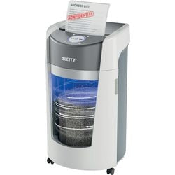 Leitz iq optimax office 550 Aktenvernichter P5 – Mikroschredder – 35 l – bis zu 10 Blatt – weiß