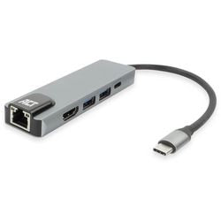 Act USB-C 4K-Dockingstation für HDMI-Monitor, Ethernet PD