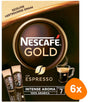Nescafé gold espresso oploskoffie - 6 doosjes x 25 zakjes